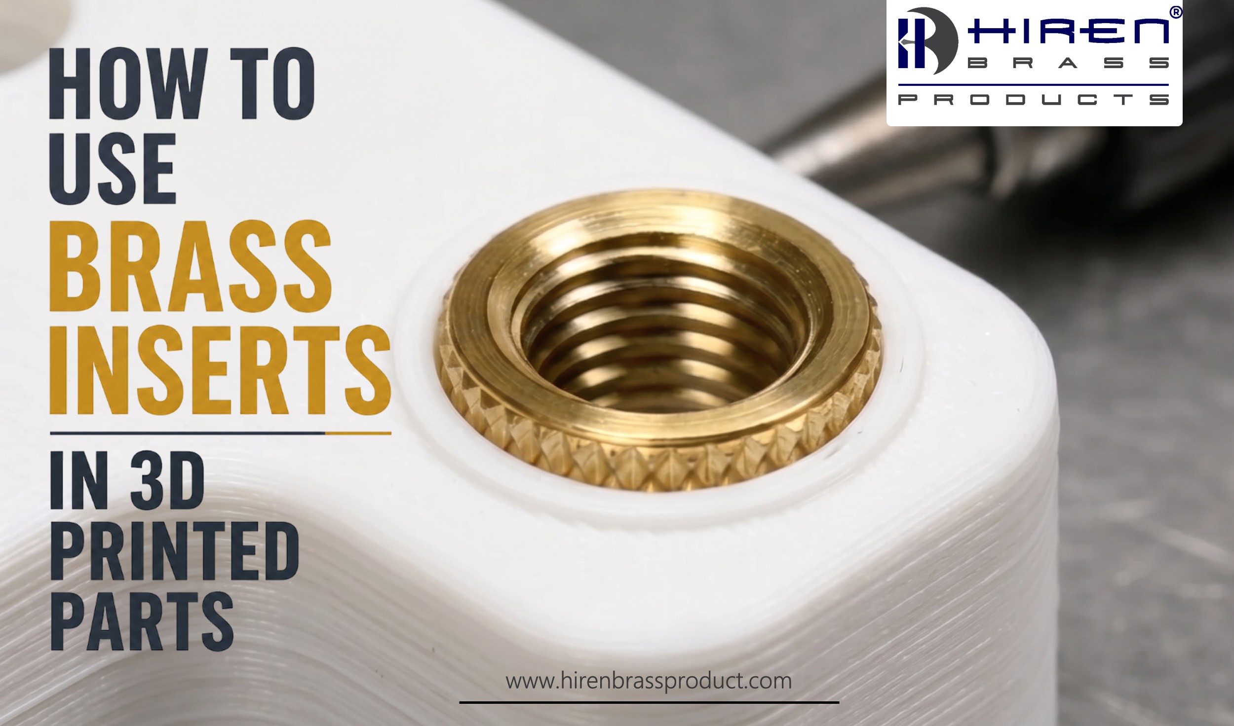 how to use brass insert in 3d banner