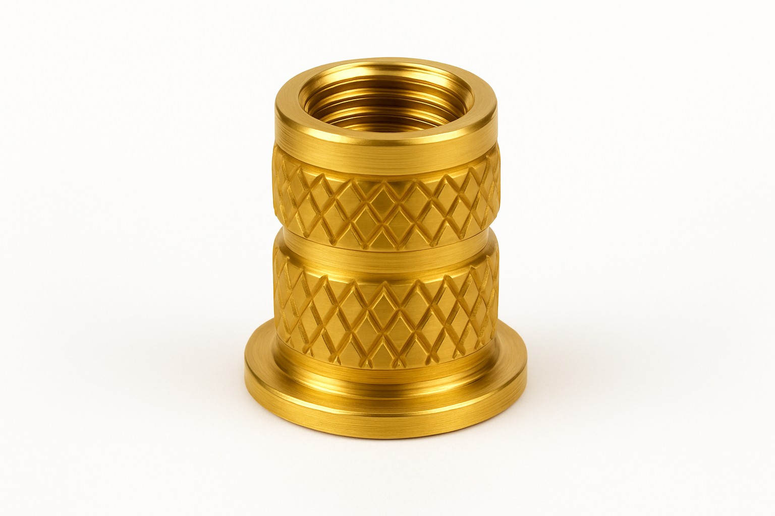 Brass flange insert
