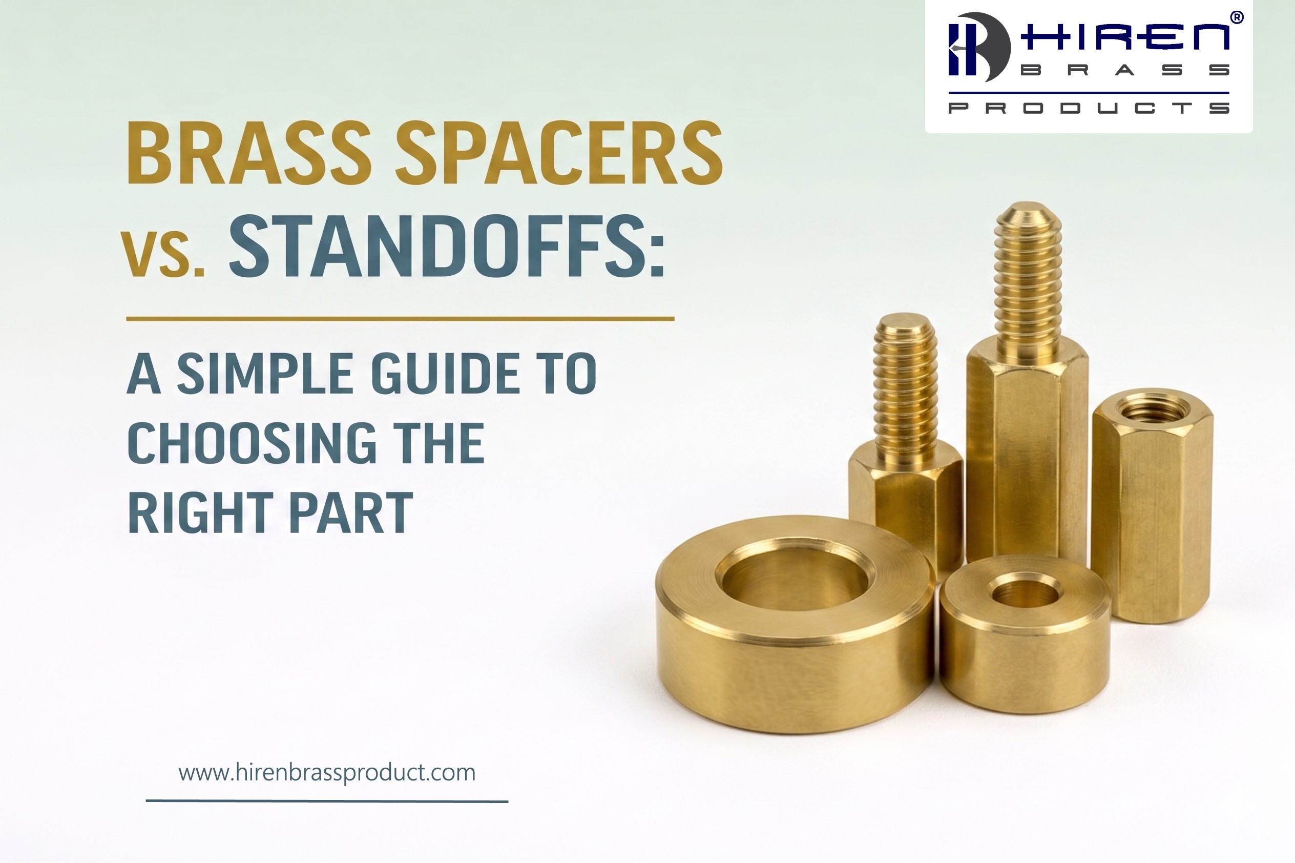 brass spacer vs standoff guide banner