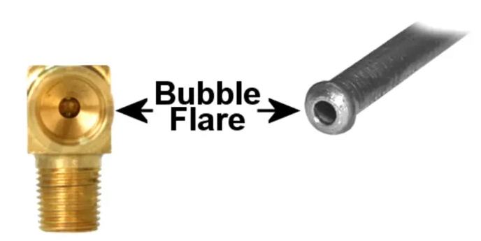bubble flare brake line fitting
