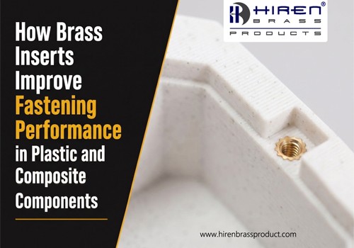brass insert Improve fastening in plastic banner