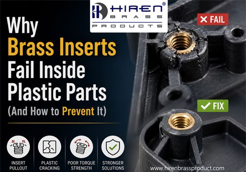 why brass insert fail inside Plastic part banner