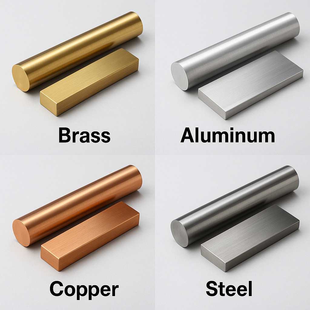  Aluminum Brass Copper Steel material