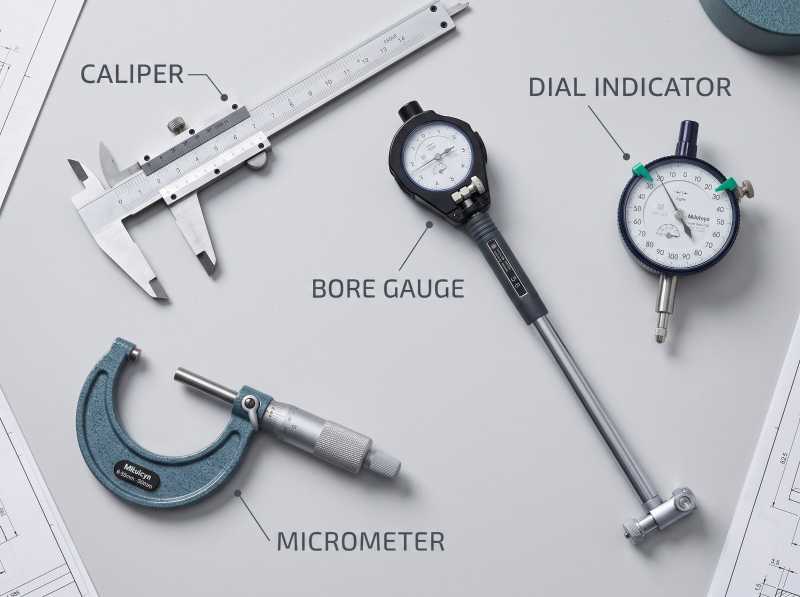 Calipers, Micrometers, Bore Gauges, and Dial Indicators