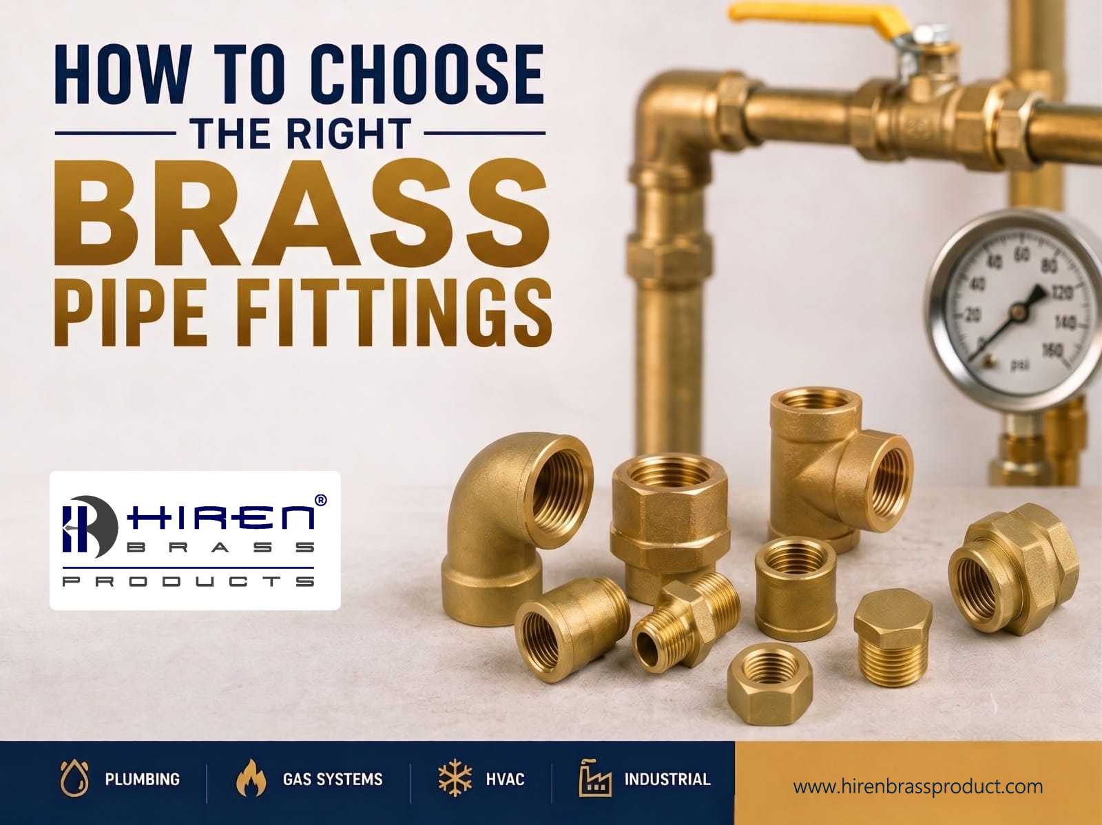 how to choose right brass pipe fittings banner
