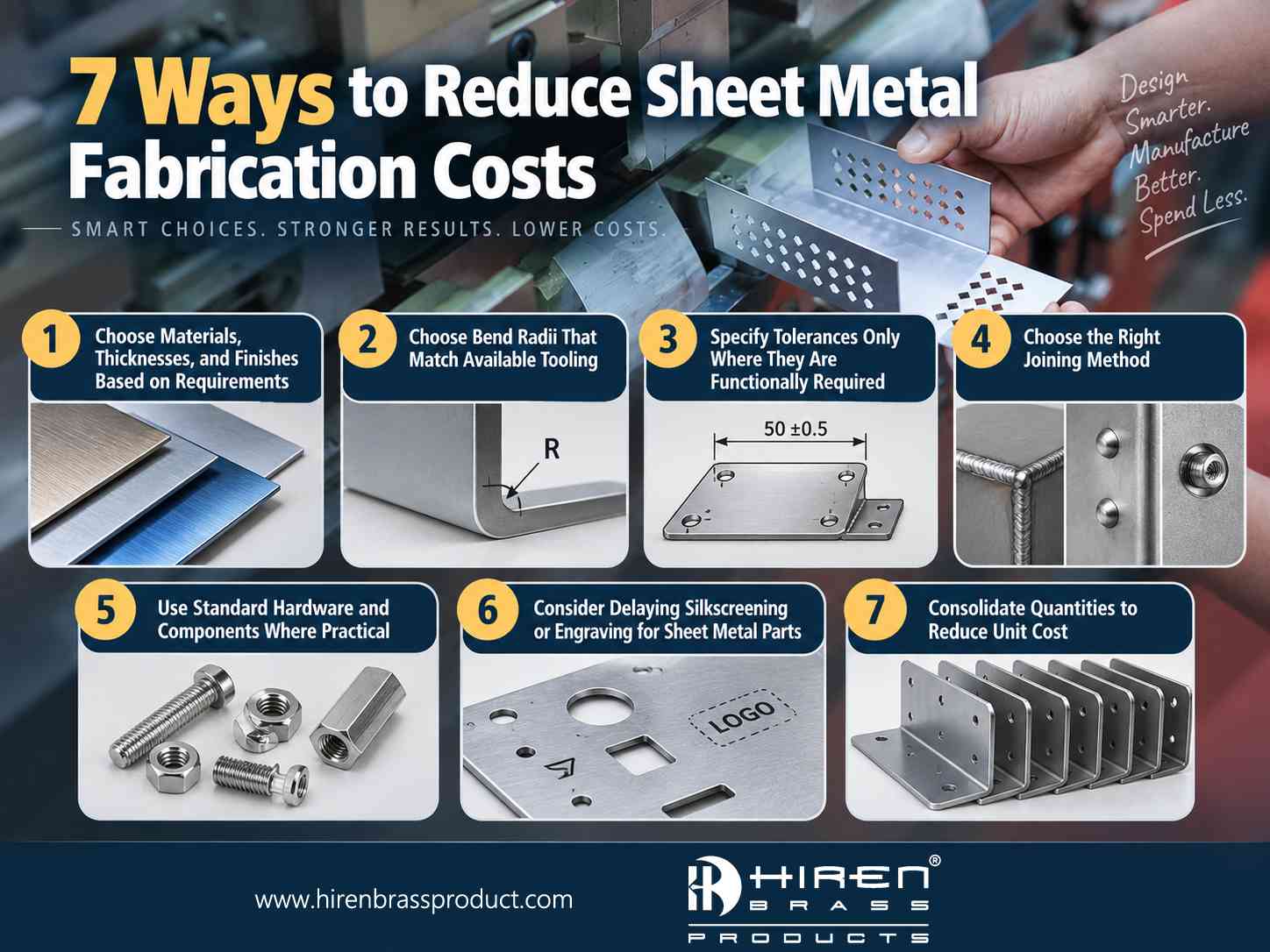 7 Ways to Reduce Sheet Metal Fabrication Costs banner