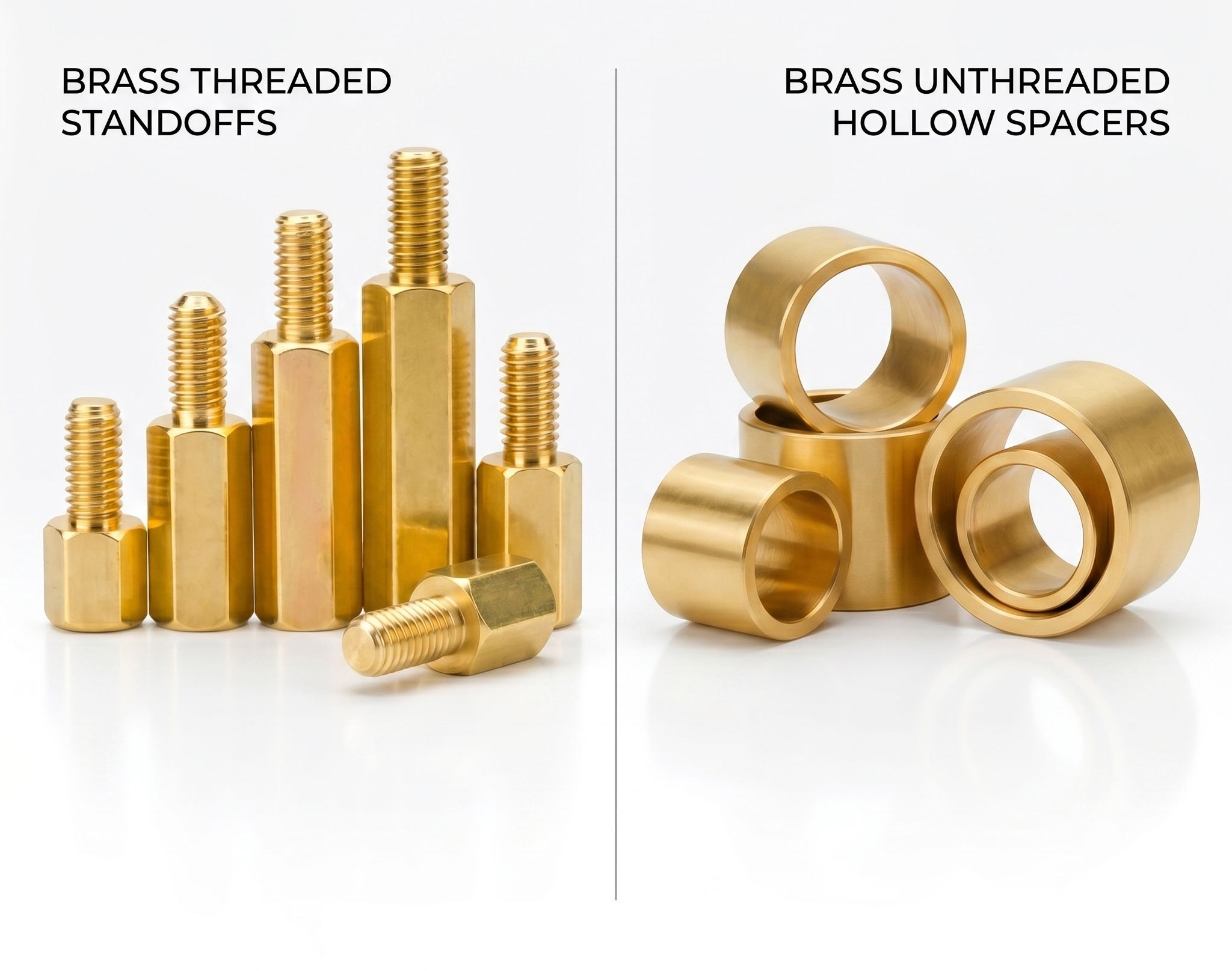 brass spacer vs standoff