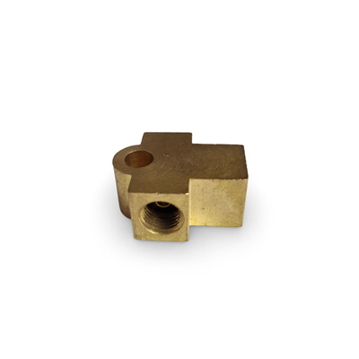 brass brake line 3 way tee inverted flare fitting
