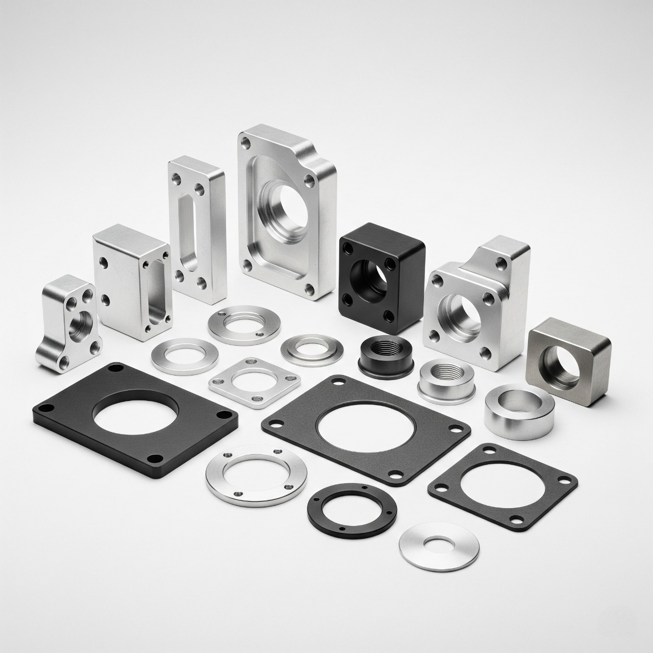 aluminum cnc parts with black Anodize
