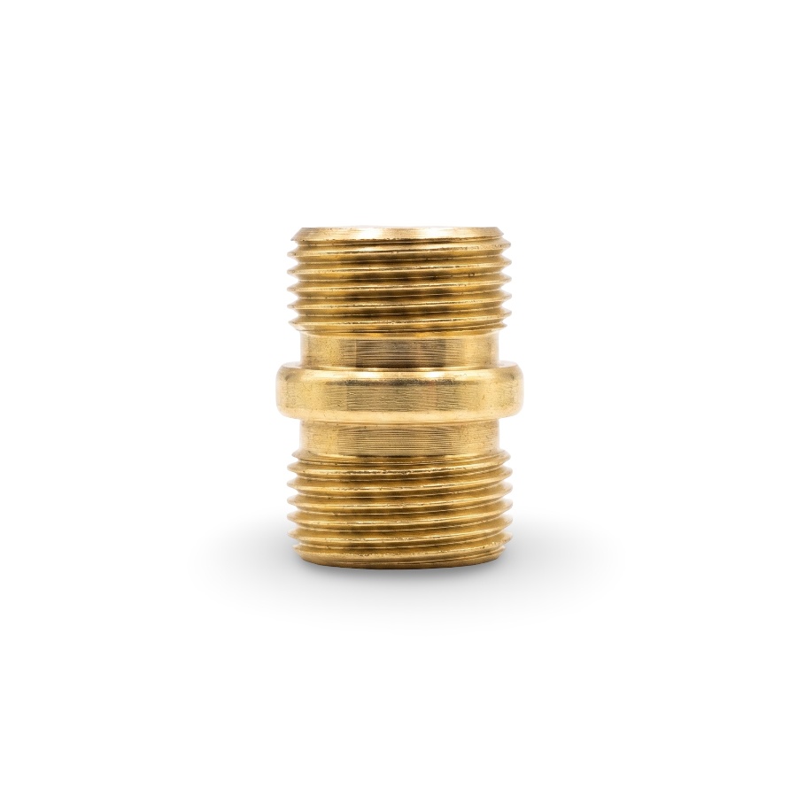 brass cnc turned nipple adapter
