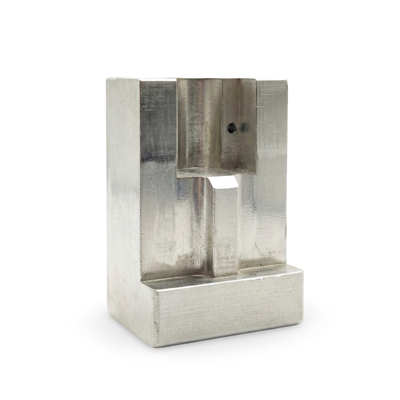 custom CNC milled aluminum 6061 block with pocketed