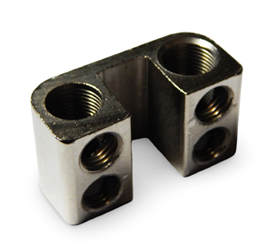 brass cnc milled part