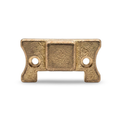 custom CNC milled bronze blcok