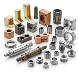 Pièces CNC personnalisées en cuivre, acier inoxydable et aluminium