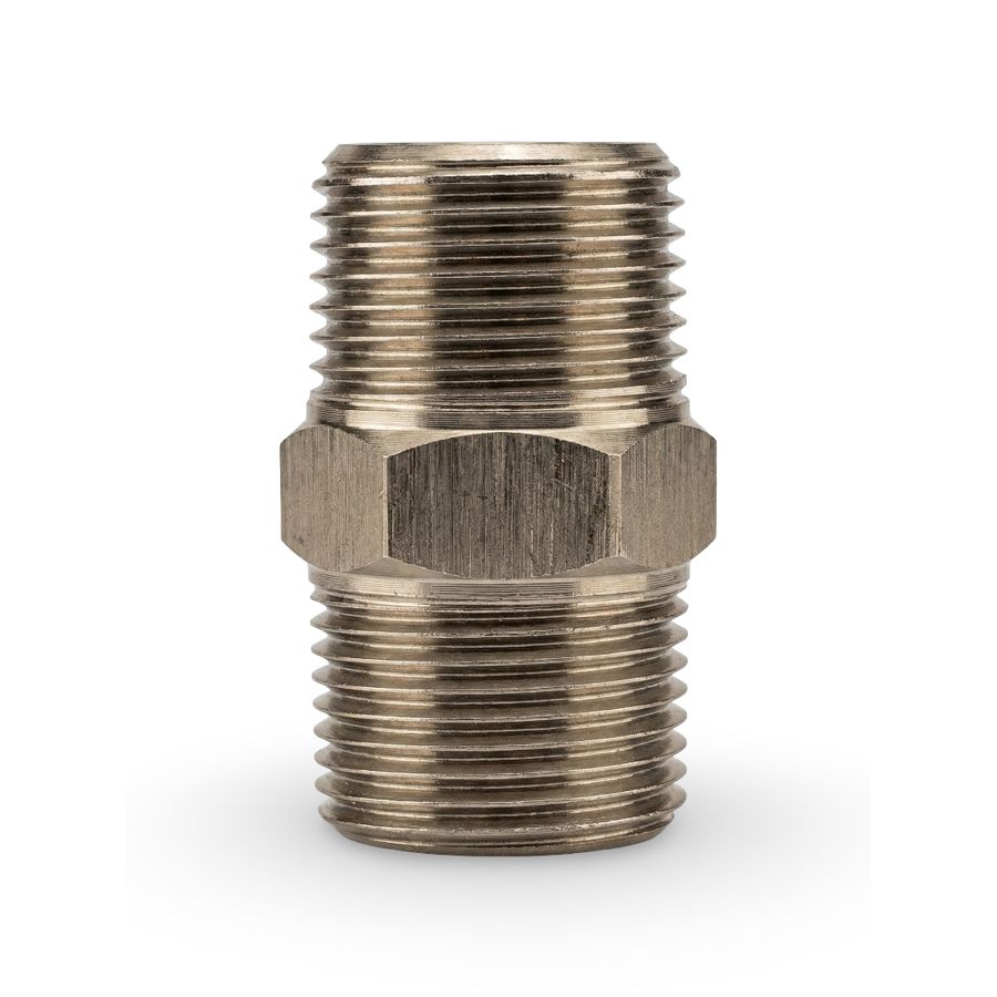 stanless steel cnc turned male threaded nipple