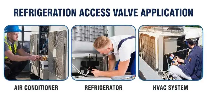 refrigeration access valve application