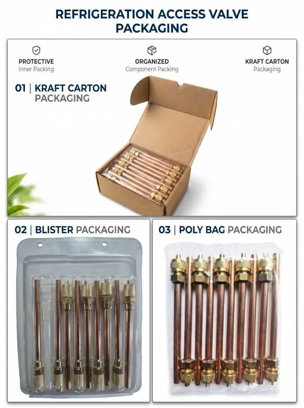 refrigeration access valve packaging