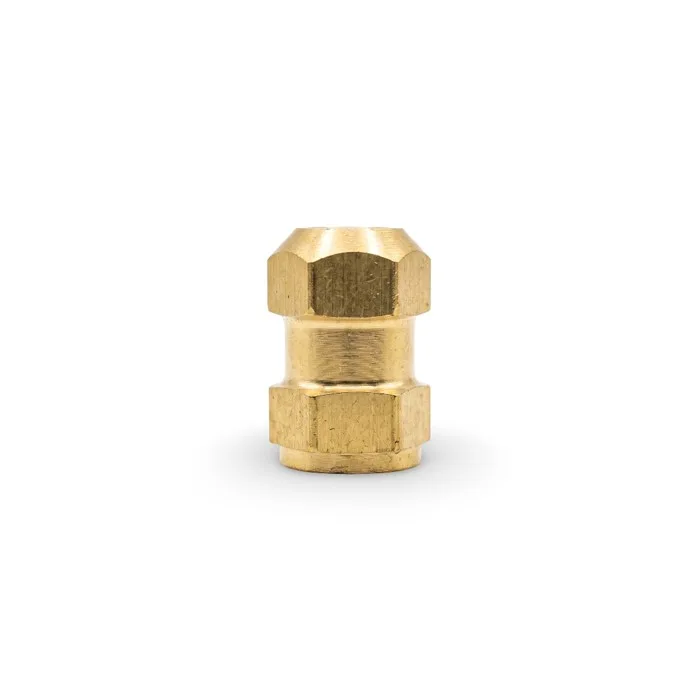 brass hex closed end threaded insert for automobile assemblies