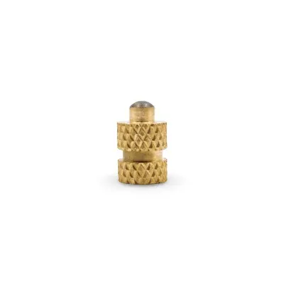 brass diamond knurled insert