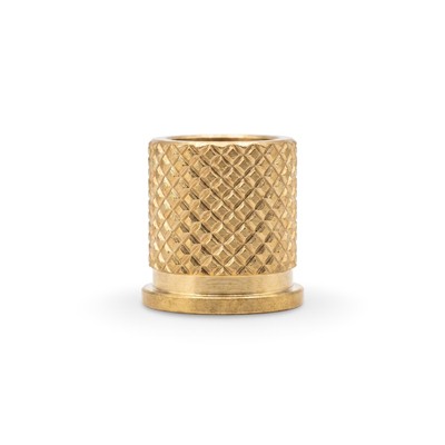 brass diamond knurled flange insert