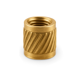 Hochwertiger Messing weiblicher Gewindeeinsatz gerändelt