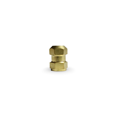 brass hex closed end threaded insert for automobile assemblies