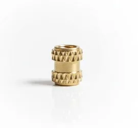 brass diamond knurling moulding insert