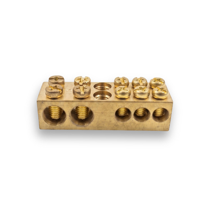 Brass neutral link with 5 circuit