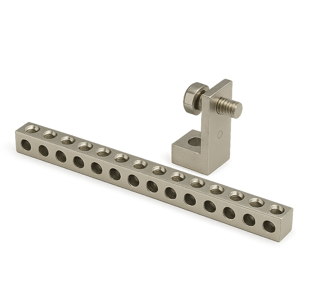 aluminum neutral bar with screw and lug connector