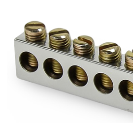 brass neutral bar tin plated