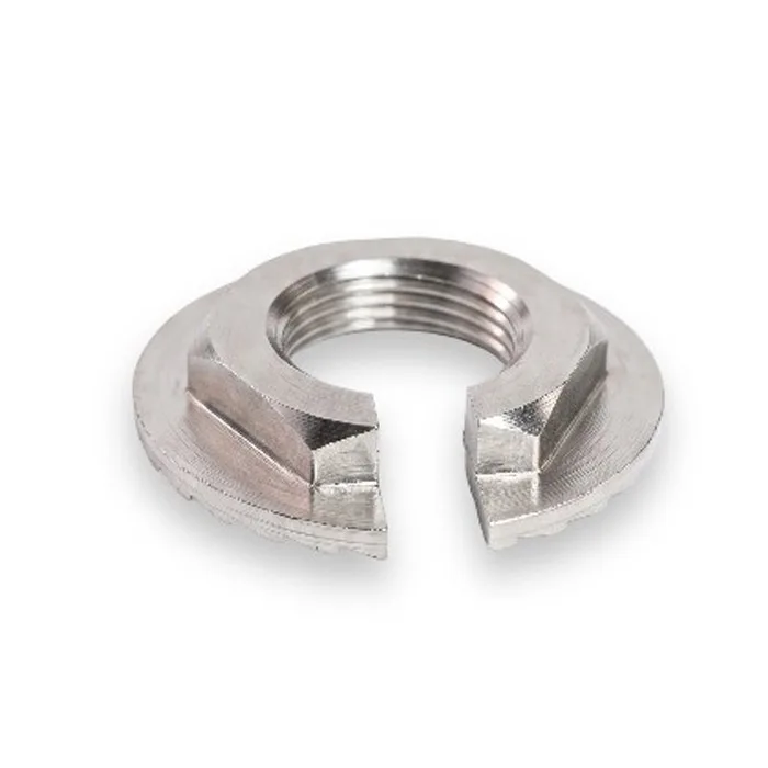 brass slotted flange lock nut